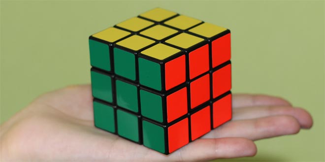 Собери кубик Рубика, шаг 7 из 7